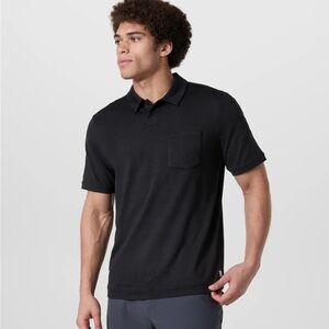 Vuori Black Men's Polo Shirt